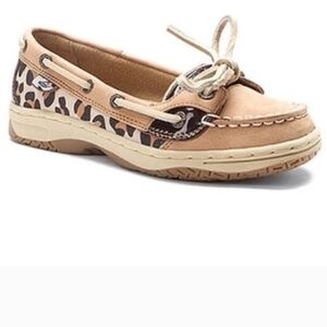 Sperry Women's Leopard Print Moccasins Boat Shoes Sz 6.5